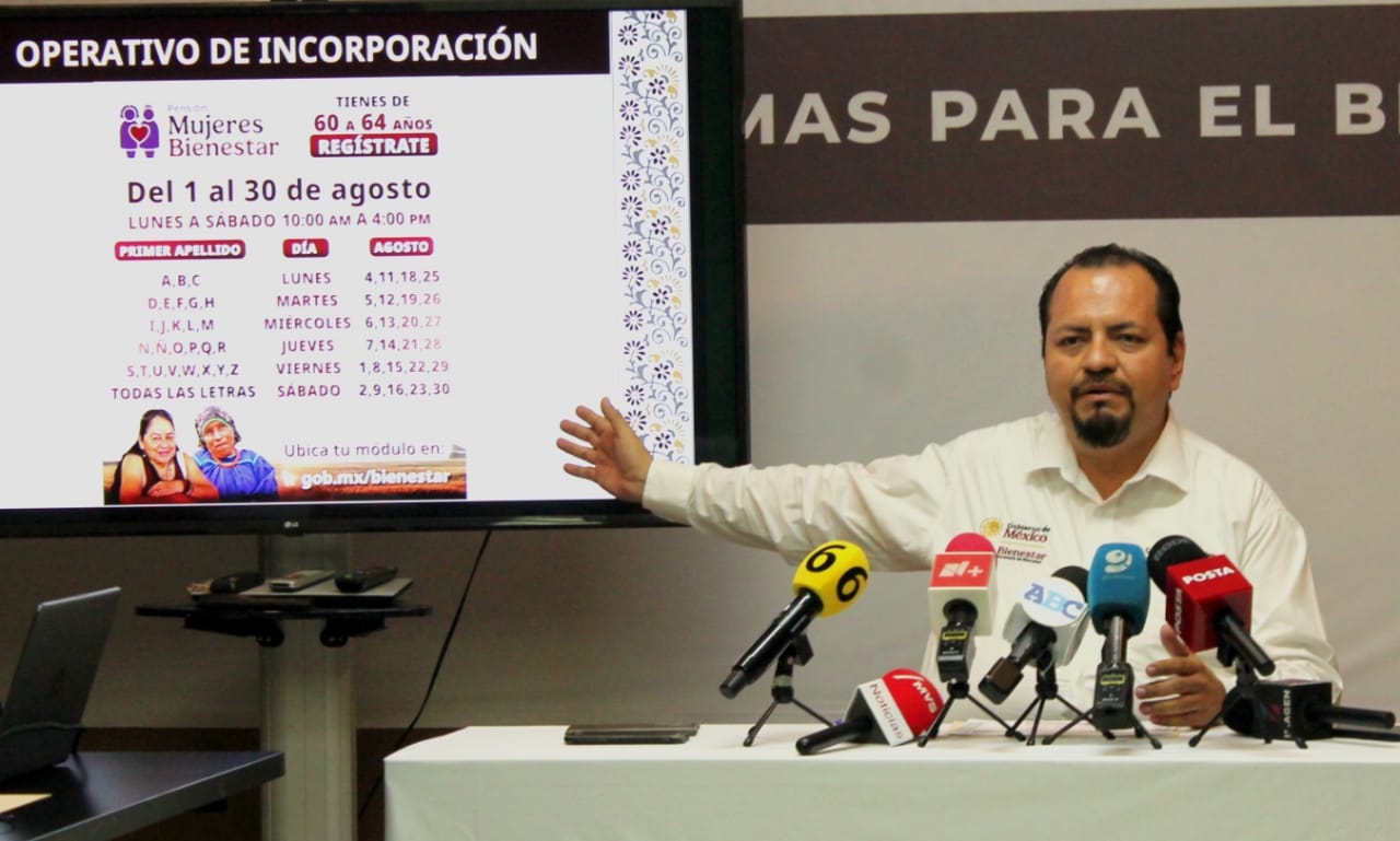 Registro para Pensión Mujeres Bienestar se hará todo agosto